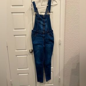Wax Denim Jeans Overalls Woman’s Dark Blue Wash Size: Medium Preloved